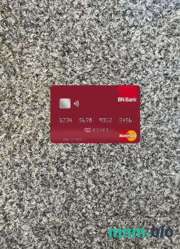 Norway BN bank ASA wygląd zdjęcia mastercard skan PSD + zdjęcie